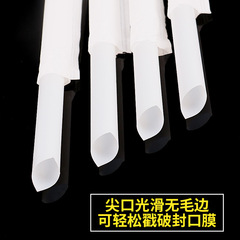 Environmentally friendly biodegradable pla straws disposable individual paper packaging soy milk beverage pearl milk tea thick straws 1000
