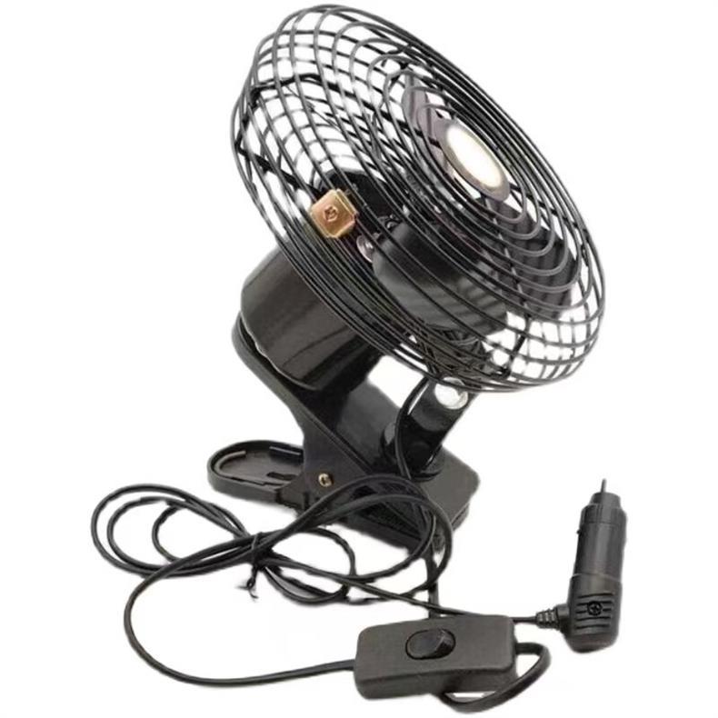 Truck, Construction Vehicle, Harvester, Loader, 12V24V Vehicle-Mounted Fan, Powerful Cooling, Forklift, Metal Electric Fan