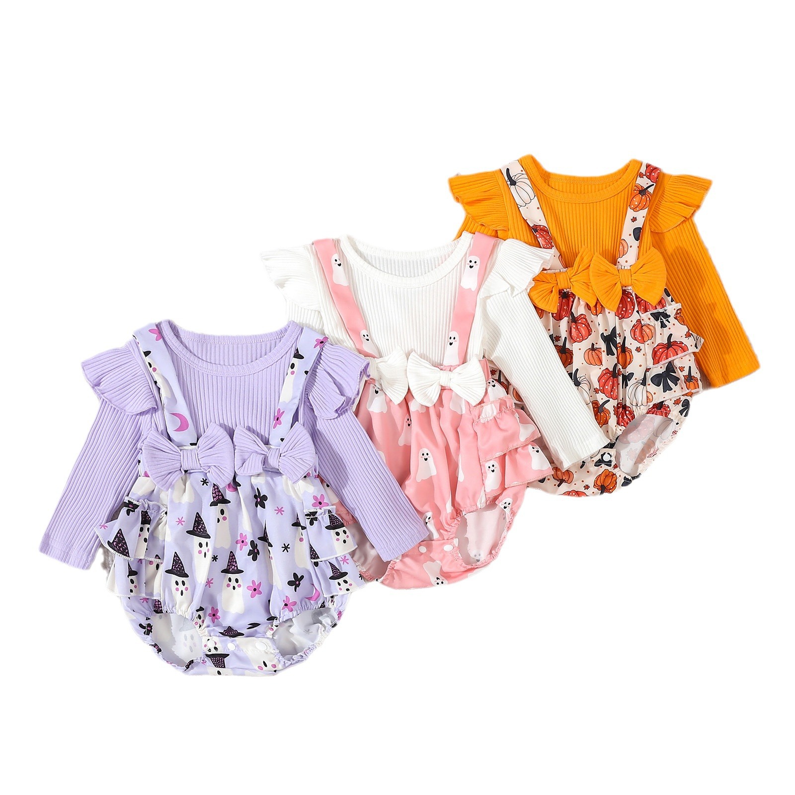 Abbigliamento per bambini, vestiti lunghi da arrampicata alla moda per neonati e bambini piccoli, set per neonati di Halloween_voghion.com