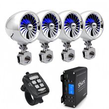 SHARK 摩托车音响4声道大功率外置功放多功能蓝牙12V 音响6800N90