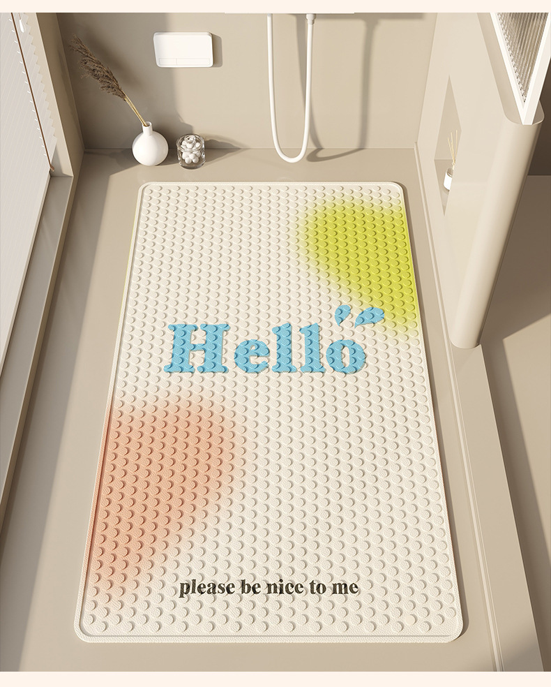 Bathroom Non-Slip Mat, Simple Household Shower Mat, Children's Bath Mat, Special for Water Play, Anti-Fall Bathroom Mat