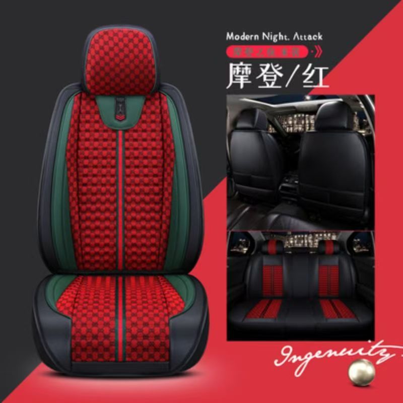 Linen Full Cover | Gaofe Modelə uyğun (Original) oturacaq örtükləri - full-cover-standard-edition-modern-red-full-car-five-seats