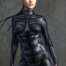 Q 83914 3D Digital Print Cosplay Bodysuit �f�}���o����