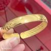 Gold bracelet, round glossy starry sky, wholesale, dragon and phoenix