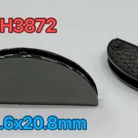 箱包五金尾夹半圆形磁吸锁扣 包包装饰锁扣磁扣金属牌