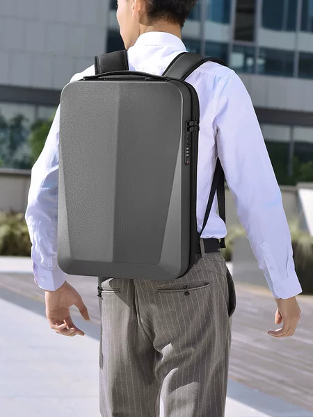 Cross-Border Travel Business Men's Backpack with Large Capacity, 17inch Pc Hard Shell Casual Travel Backpack, Can Be Printed with Logo