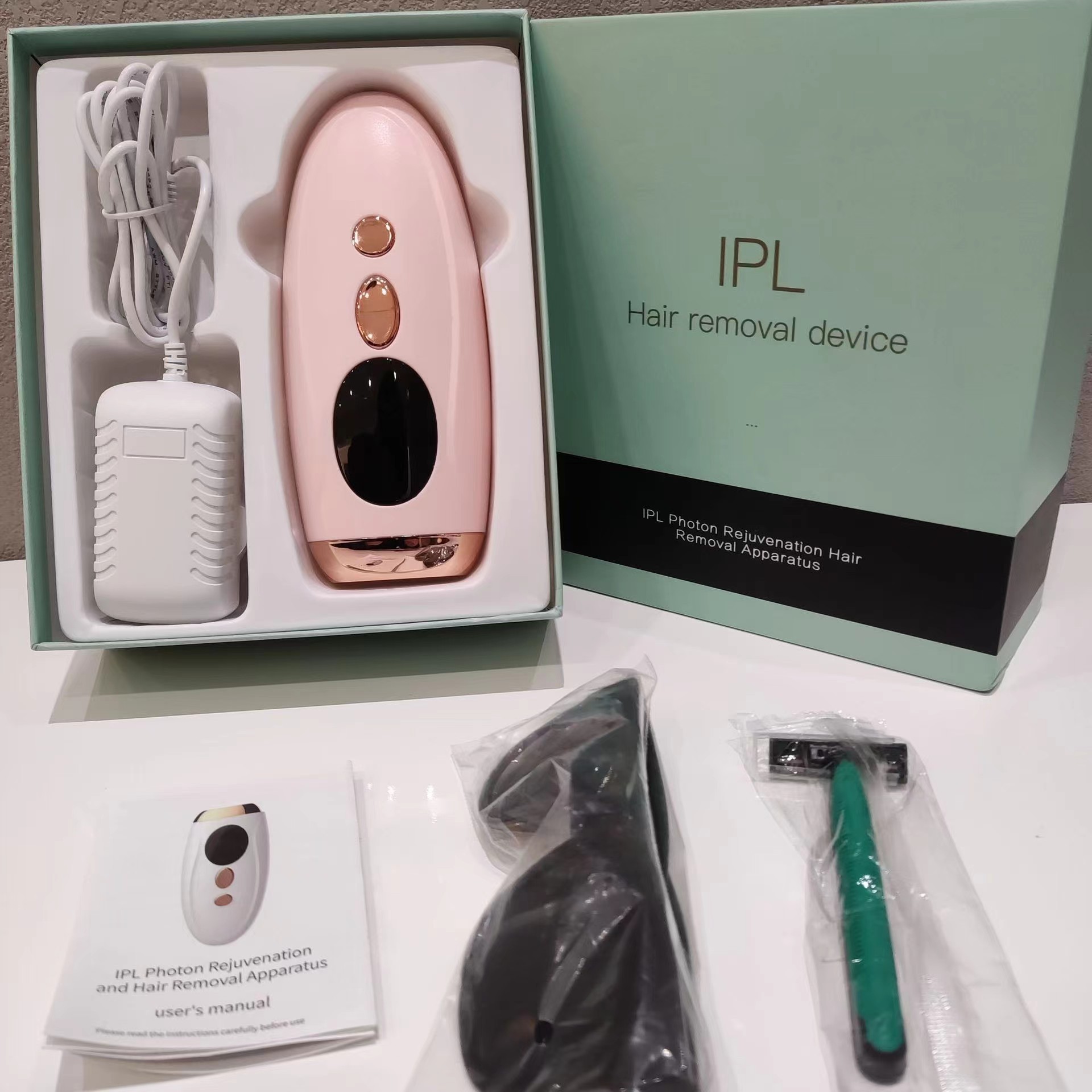 Suministro exclusivo transfronterizo de dispositivo de rejuvenecimiento fotónico y depilación, láser pulsado intenso de uso doméstico, instrumento de belleza para depilación corporal completa sin dolor, portátil image 10