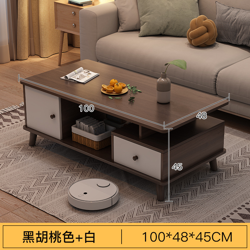 Mesa de café pequeño apartamento sala de estar hogar sofá lado varios simple casa de alquiler moderna creativa dormitorio simple mesa pequeña