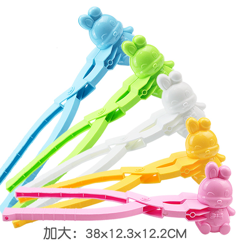 Bola de nieve al aire libre para niños lucha juguete artefacto extra grande bola de nieve clip de plástico dinosaurio amor clip nieve molde conjunto de herramientas