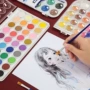 便携式初学者固体水洗颜料