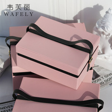 源头厂家现货皮质婚礼伴手礼盒包装高级感礼品盒婚庆喜糖手提空盒