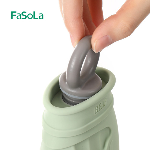 FaSoLa silicone hot water bag warms belly baby explosion-proof water-filled hot water bag female hand warmer warms baby hot compress