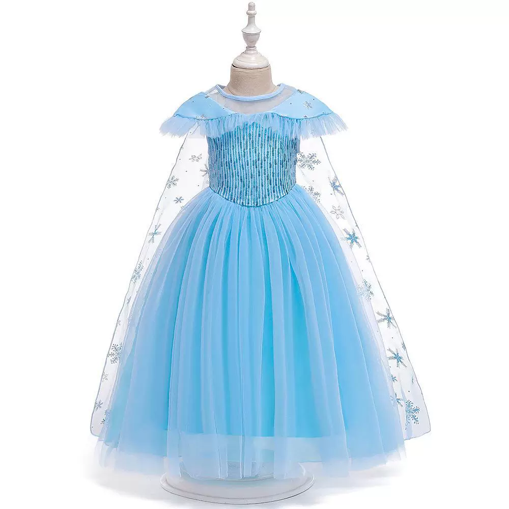 Пижамный костюм принцессы? Wait: literal: Small princess costume, nail sequins, evening dress, skirt for princess, children's clothing, “Frozen”