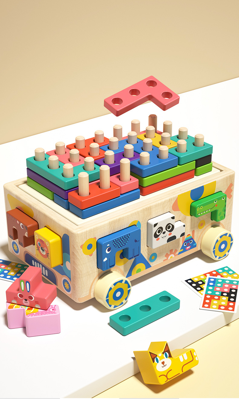 Educational Shape Matching Intelligence Car For Kids And Toddlers_voghion.com