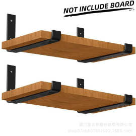跨境壁挂式支架L型U型Z型金属工业复古风置物隔板铁艺收纳
