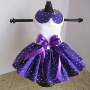 东莞工厂定制紫色波点假日赠礼大蝴蝶结装饰遛狗猫服装派对服饰