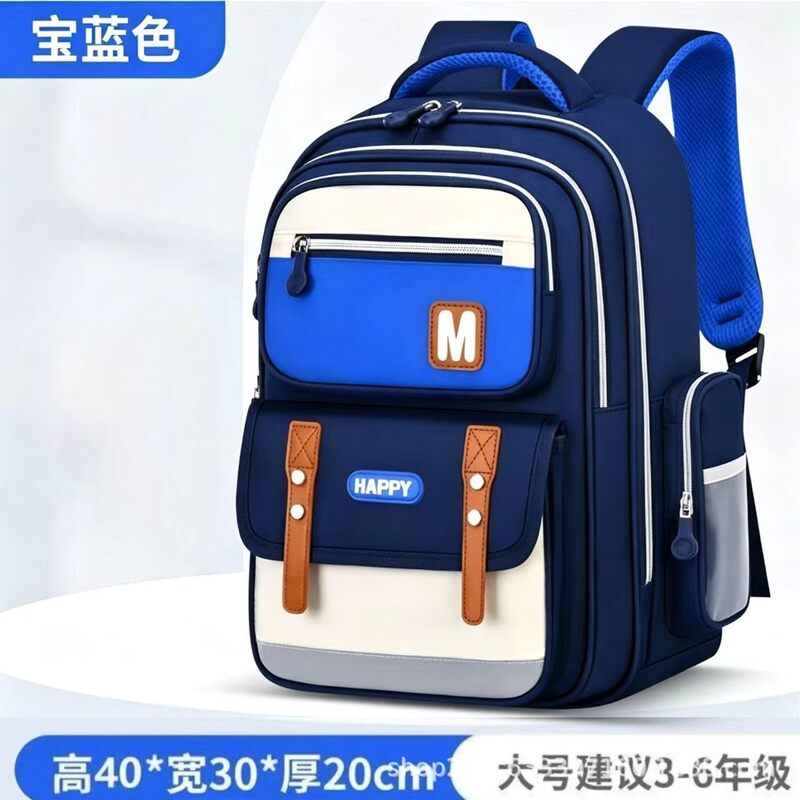 Elementary school students' British-style children's backpack, grades 1-6, water-resistant, direct from the factory, wholesale for cross-border e-commerce