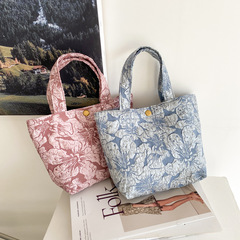 New Arrival Commuter & Outing Fashionable, Minimalist, High-End Cross-Border Handbag with 3D Embroidered Floral Design