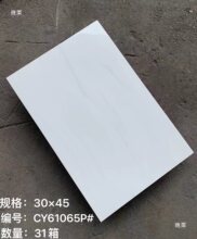 格子大厂全瓷通体大理石瓷砖300x450mm厨房卫生间阳台墙砖品牌厂