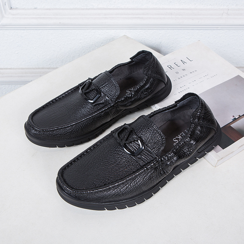 Bequeme Herren Freizeitschuhe Aus Echtem Leder Atmungsaktiv_voghion.com