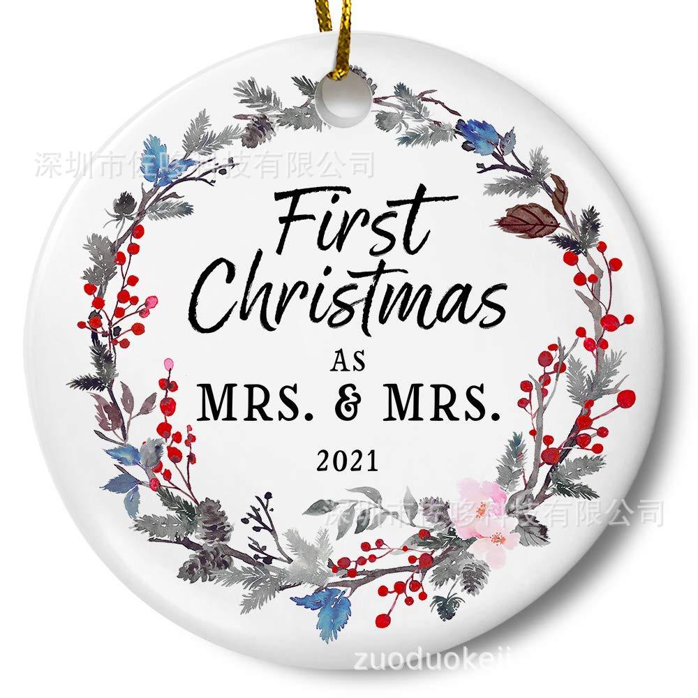 DIGIBUDDHA Forty Years Married Mr. & Mrs.Christmas Ornament