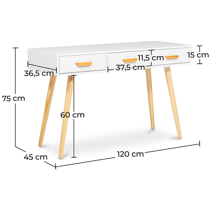 Escritorio de estilo minimalista moderno se puede utilizar como tocador escritorio de la computadora mesa de estudio material de la placa