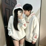 学生男女秋冬连帽保暖衫