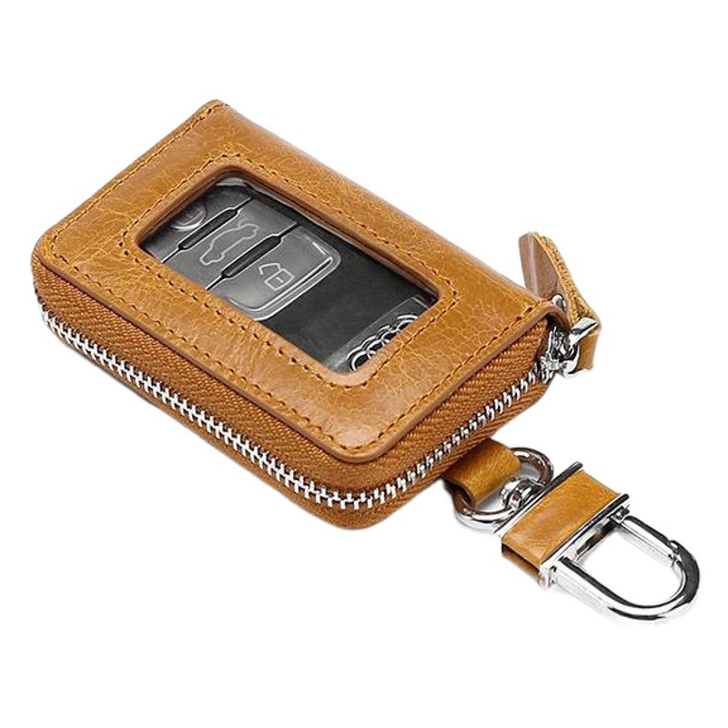 2020 spring new cross-border first layer cowhide car key case genuine leather European and American retro motor vehicle key case