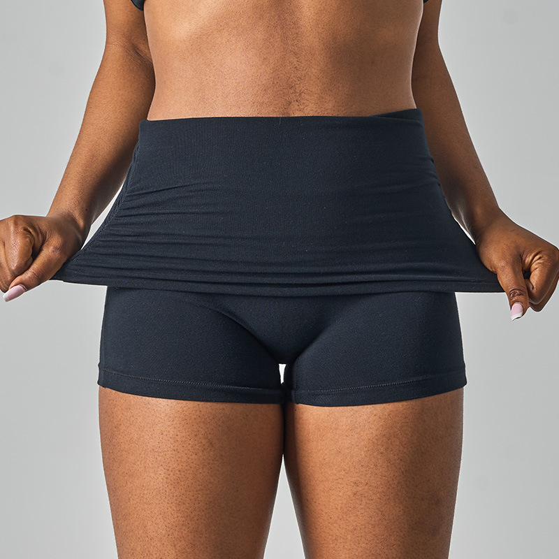 Shorts de Yoga Arayados Plegables de Algodón de Alta Elasticidad para Playa y Uso Diario