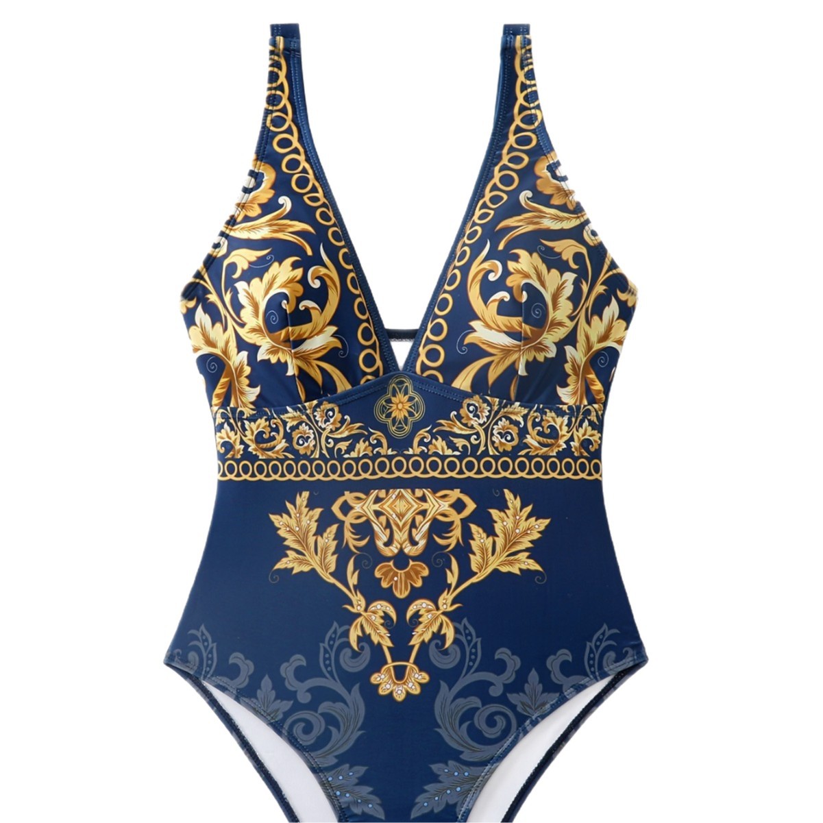 Women's Clothing Women's Plus Size Swimsuit Style One Piece Two Piece Set Sun Protection Swimwear Quick-Dry Polyester, Modest Coverage_voghion.com