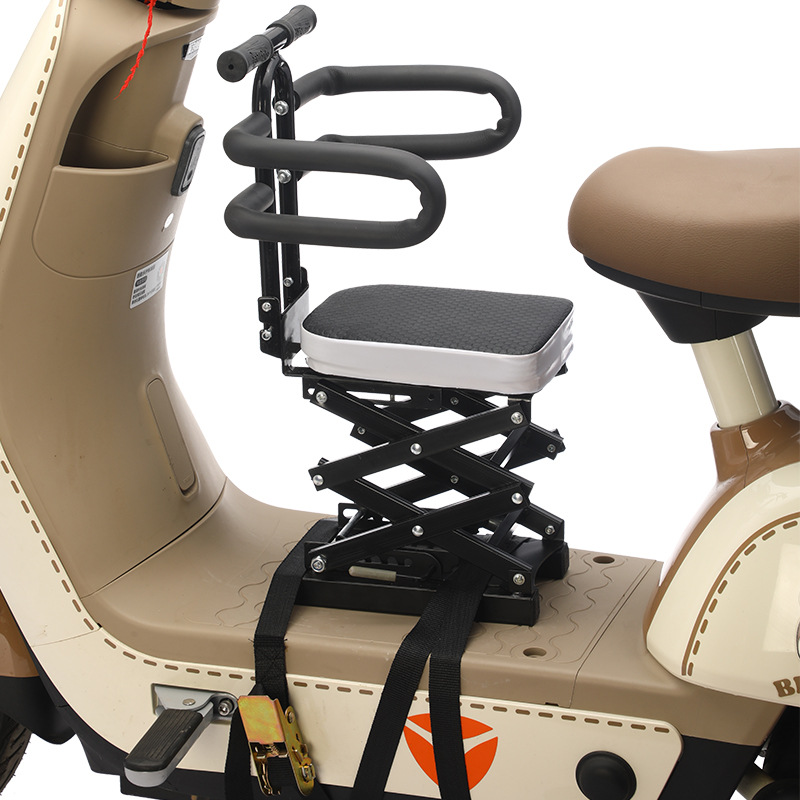 Electric motorcycle scooter electric motorcycle child seat front baby safety child sitting chair battery car stool