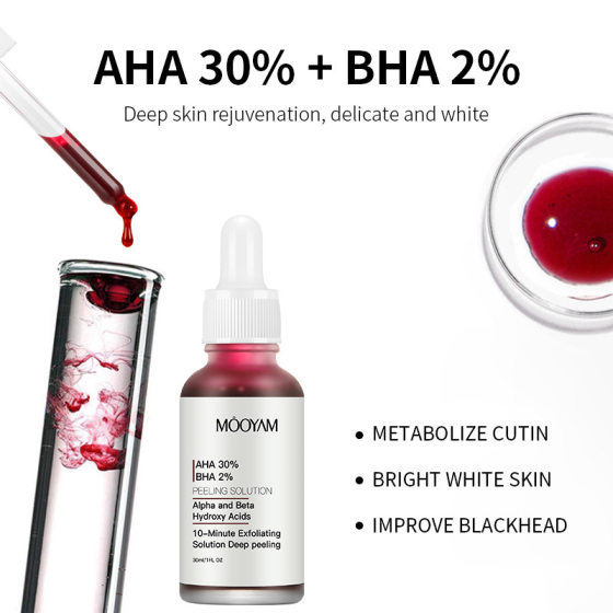 Cross-border AHA Fruit Acid Liquid Cleansing Pore Softening Corneous BHA Salicylic Acid Essence Facial Care Essence
