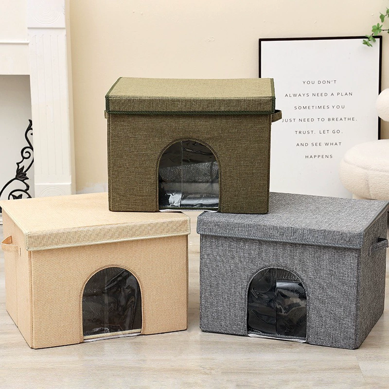 Summer cooling travel folding handheld villa, cat, (Physicals)