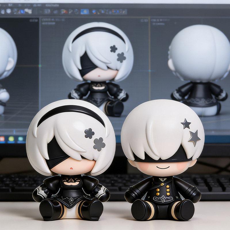 In-Stock 2B Nier: Automata Q-Version Figure Cross-Border A2 Girl Sitting Anime Figure Beautiful Model In-Stock 2B Nier: Automata Q-Version Figure Cross-Border A2 Girl Sitting Anime Figure Beautiful Model