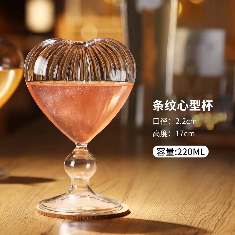 High quality summer straw with glass, cocktail coffee wineglass