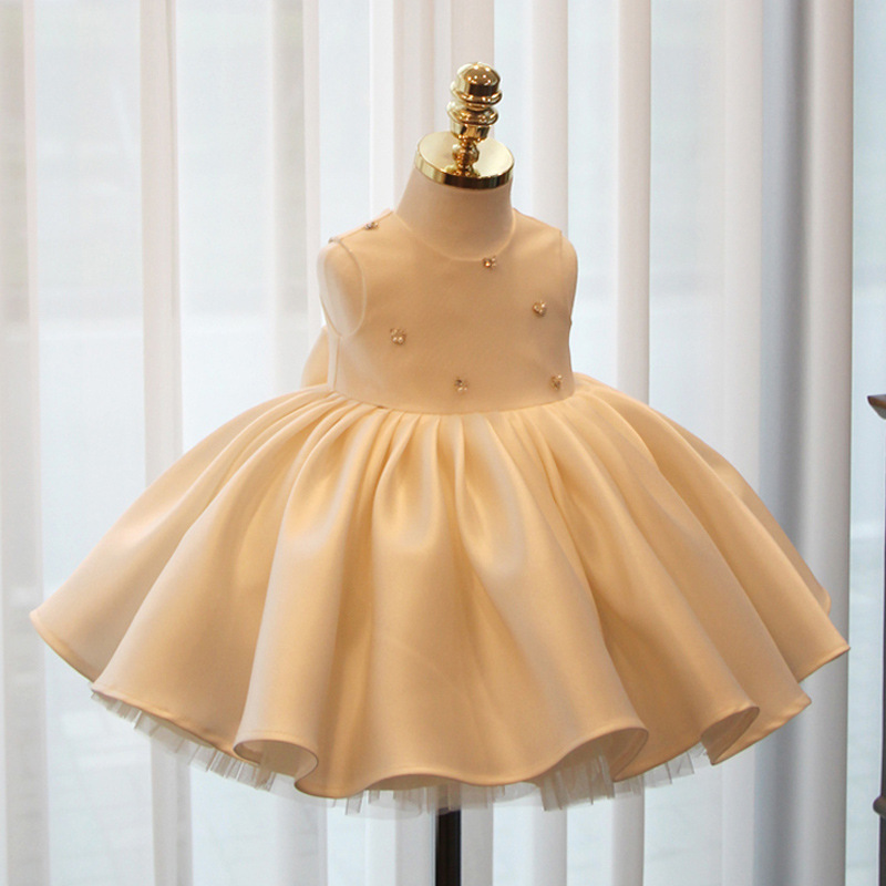 Abito da principessa con tutù per bambine, vestito primaverile per bambine, elegante completo per il compleanno delle neonate, abito da sera per il primo anno._voghion.com