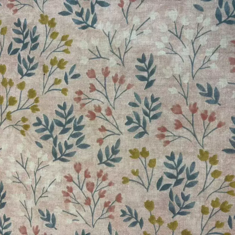 纯棉印花棉布平纹印花布头箱包布料可定制