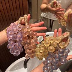 抖音TK爆款 仿真水晶葡萄手工皂小红书DIY香薰创意透明葡萄串香皂