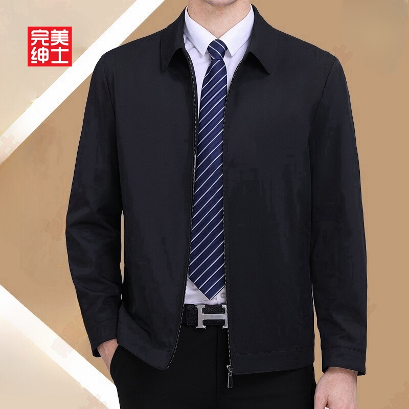 Perfect Gentleman Executive Office Elite White-collar Suit Men's Business Work Uniform Youth Casual Middle-aged and Elderly Jacket