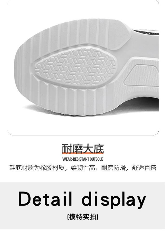 Giày thể thao nam sneaker lưới thoáng khí phối màu, đế thấp 3 cm — 3529 xanh da trời, 3529 đen trắng chi tiết 8