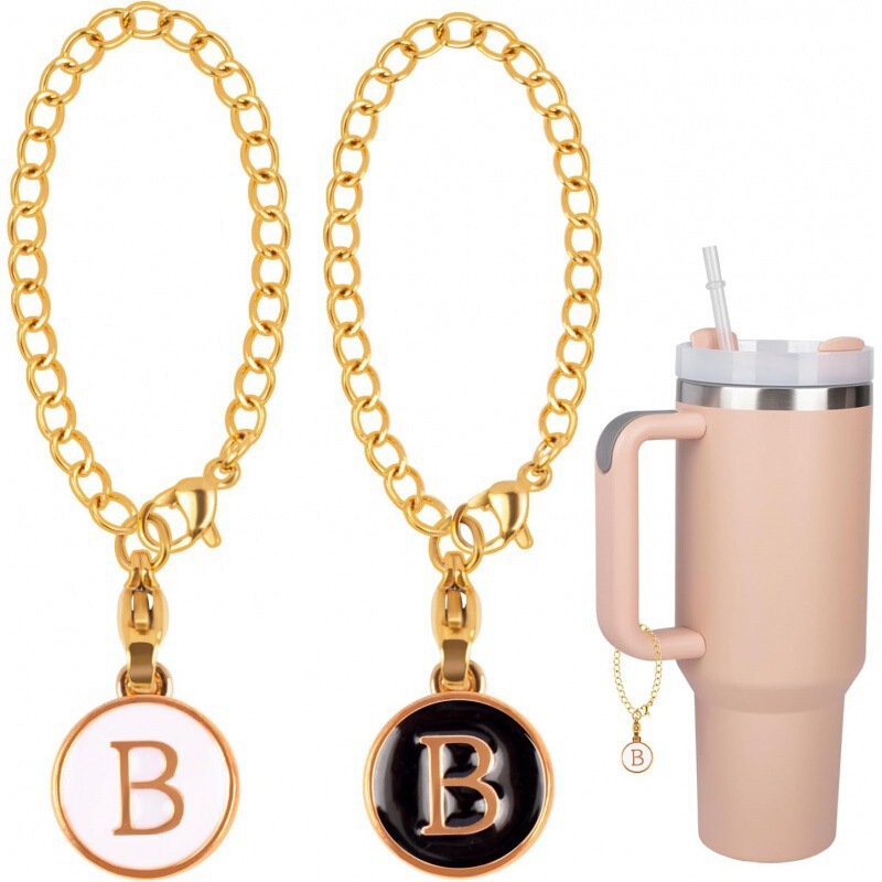 Stanley Letter Bracelet Charm Accessories Modern Cup Famous Brand Initial Thermos Cup Accessories Cup Pendant