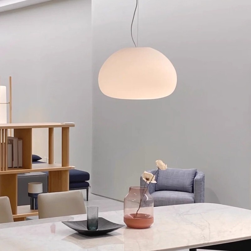 Danish Cloud Streamer Glass Chandelier French Medieval Bar Restaurant Lamp Cream Style Bedroom Bedside Atmosphere Lamp