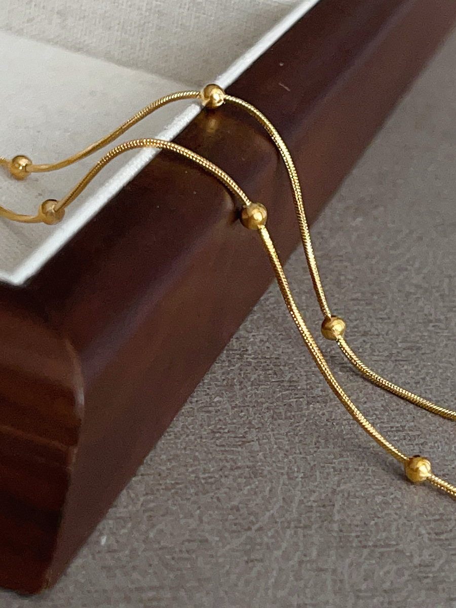 10g Weight 18K Gold Plated Plating Material Necklace Classification 1 Piece Quantity Street Occasion Simple Style Geometric Titanium Steel Plating 18k Gold Plated Necklace