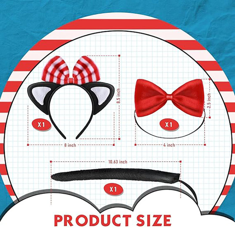 Forniture di Halloween, oggetti di scena per spettacoli in maschera, cappello da pirata, nastro rosso, cappello da pirata, grande cappello da capitano_voghion.com