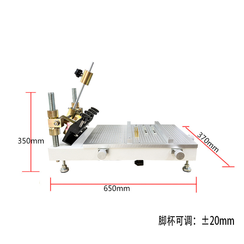 mesa de impresión manual de alta precisión tinta de pasta de estaño pequeña impresión de serigrafía manual de un solo lado placa de circuito PCB microimpresora image 5