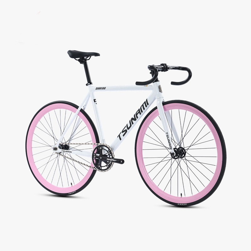 SNM100 Tsunami curved handlebar fixed gear bicycle 700C aluminum alloy racing single-speed fixed gear bike SNM100 Tsunami curved handlebar fixed gear bicycle 700C aluminum alloy racing single-speed fixed gear bike