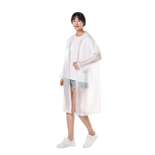 Wholesale adult plus-thick disposable stylish Eva adult and children outdoor travel portable one-piece raincoat