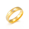 Fashionable accessory, ring stainless steel suitable for men and women, European style, simple and elegant design, 18 carat