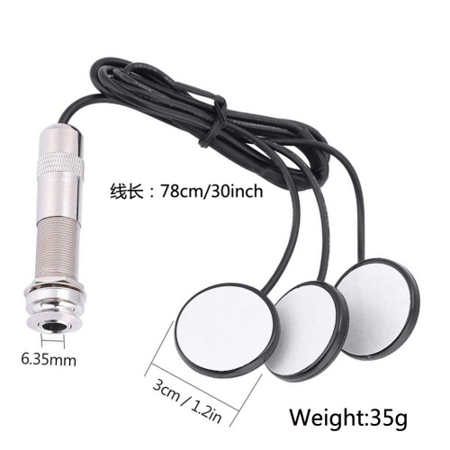 Hole-free three-piece multifunctional pickup guitar pickup EQ patch pickup violin mandolin universal