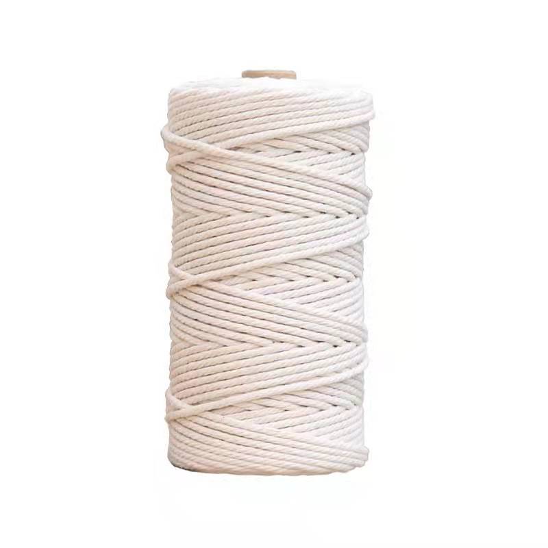 编织棉绳 手工diy编织挂毯绳 粗细棉线绳1-10mm棉线编织绳